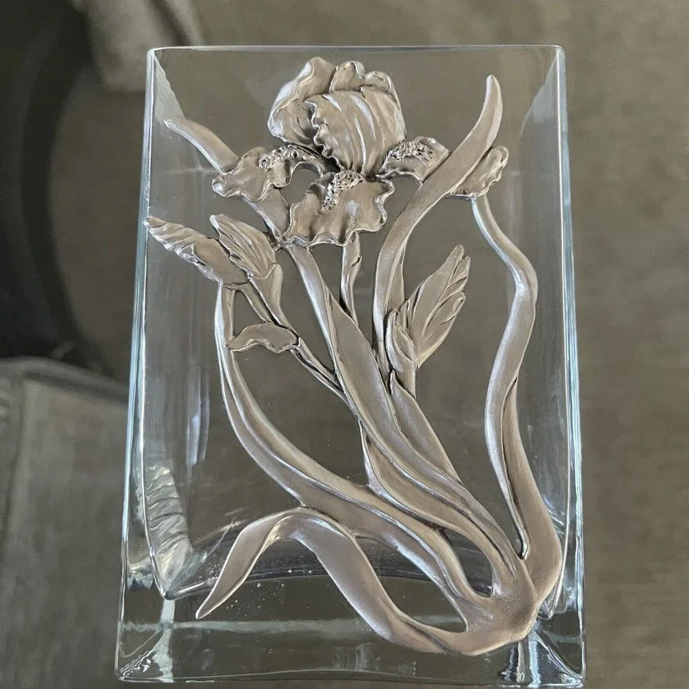 Pasabahce Turkish Floral‎ Glass Vase